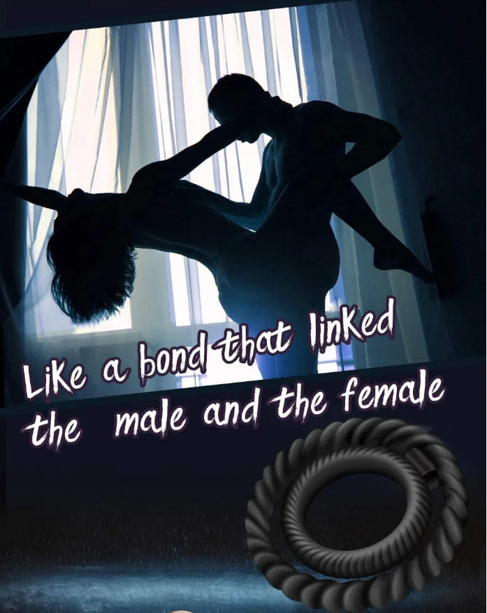 Premium Silicone Dual Stretchy Longer Harder Stronger Erection Cock Ring