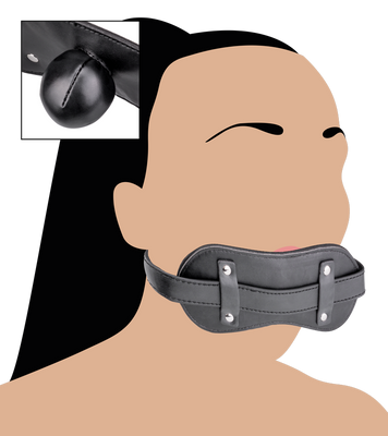 100% faux leather ball gag