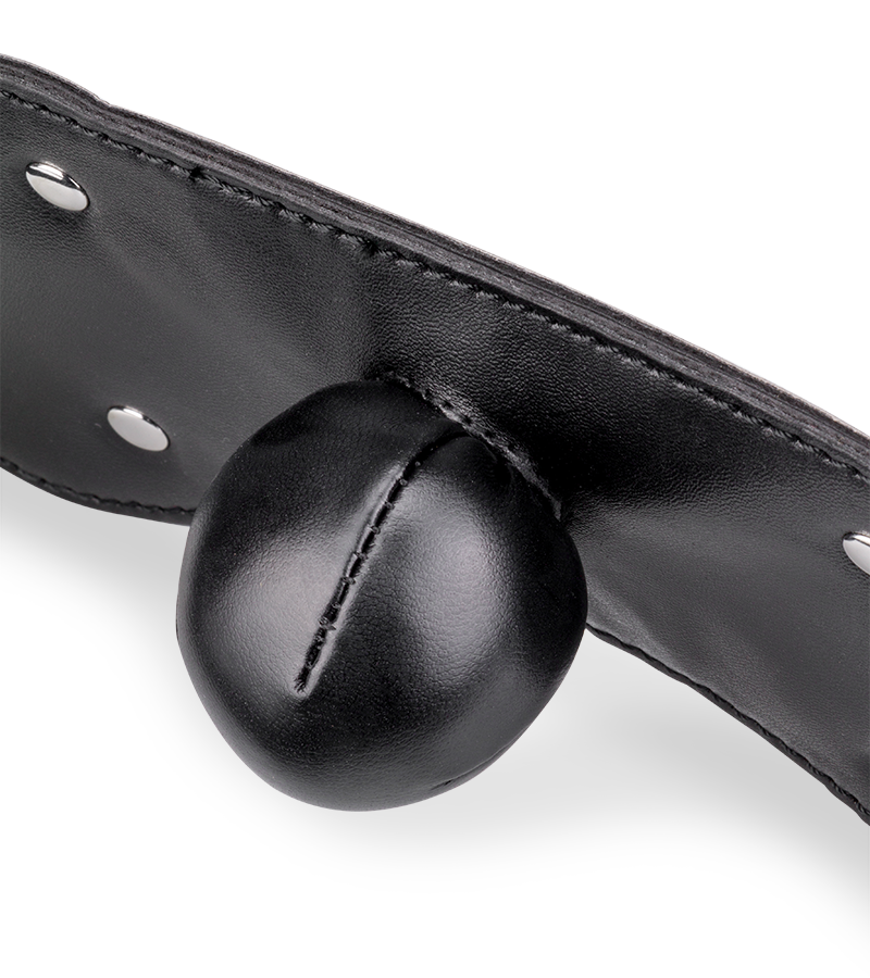 100% faux leather ball gag