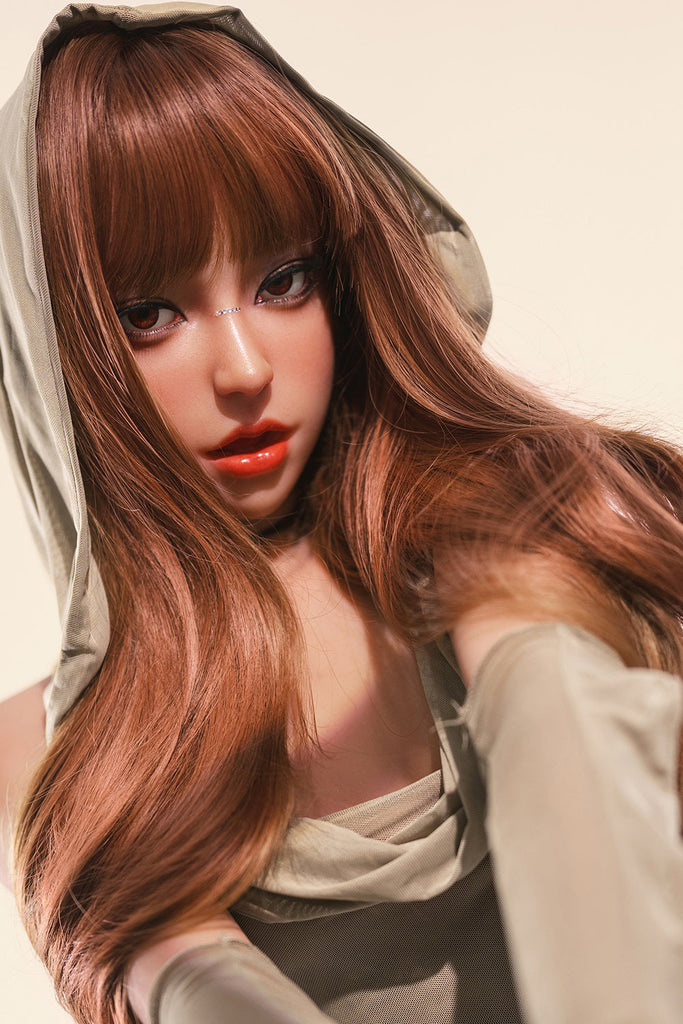 US Stock - Loly Plus 160cm M5 Silicone ROS Head Sex Doll Realistic Adult TPE Body Movable Jaw Oral Sex Love Doll Tanned Skin