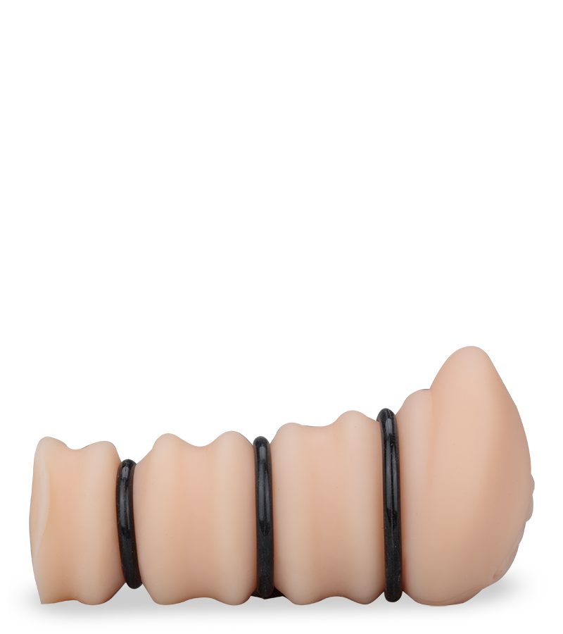 2-in-1 pocket pussy and 3 cock rings