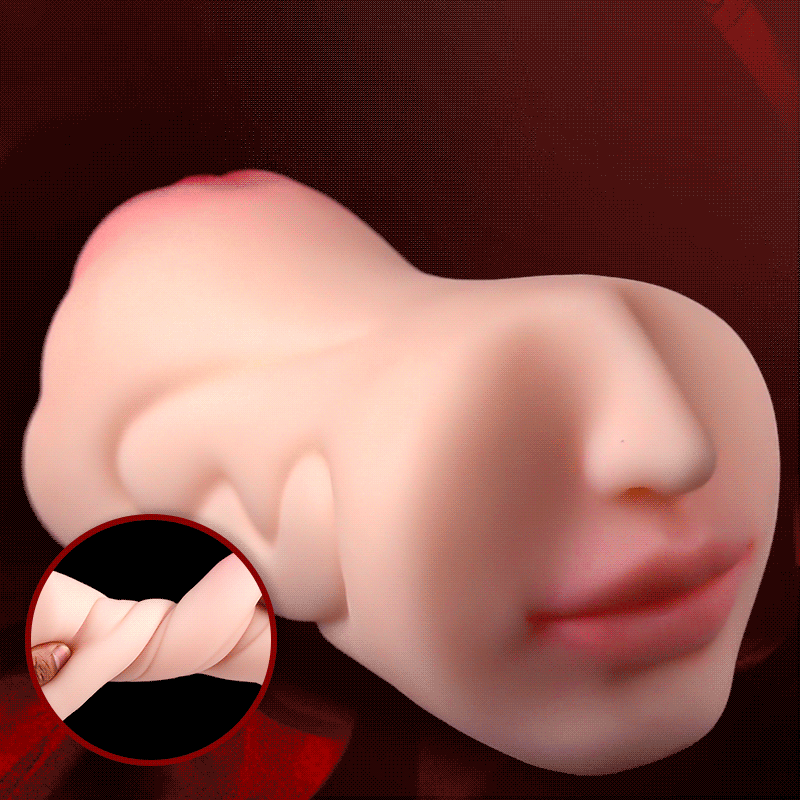 2 in 1 3D Textured Clitoris Oral Pocket Pussy 1.76 lbs