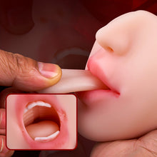 Load image into Gallery viewer, 2 in 1 3D Textured Clitoris Oral Pocket Pussy 1.76 lbs