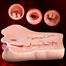 Load image into Gallery viewer, 2 in 1 3D Textured Clitoris Oral Pocket Pussy 1.76 lbs