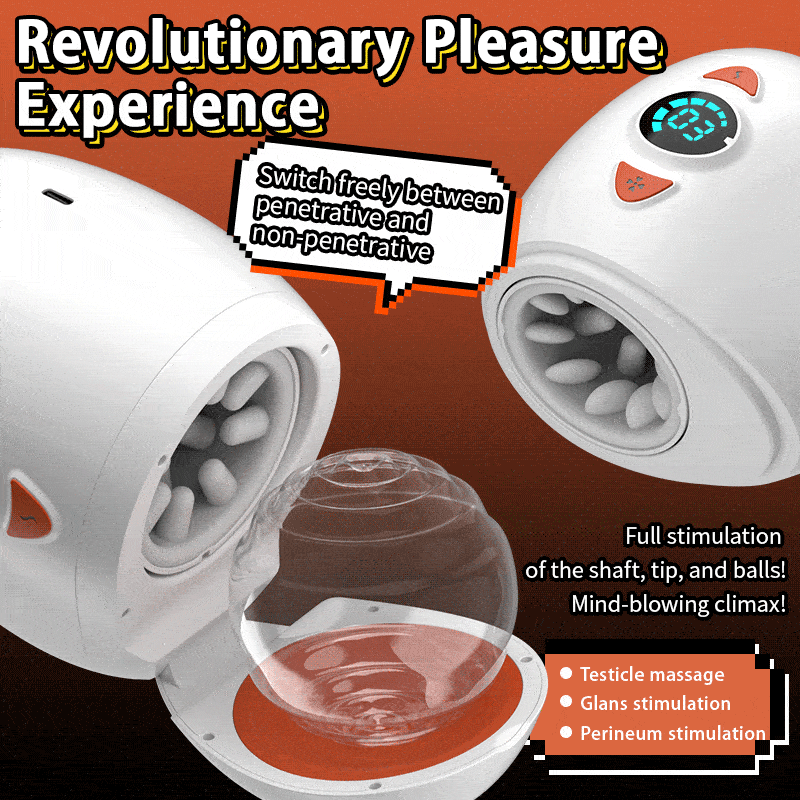 Ball Massage Focus Testicle & Glans Stimulation Electric Male Masturbator