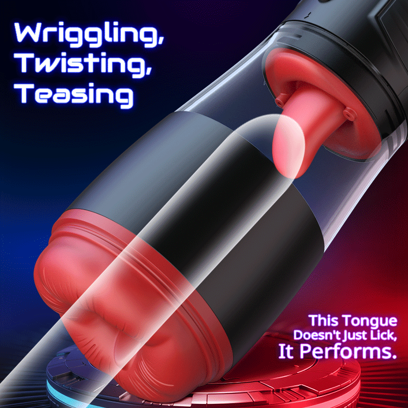 LickMe Phone Holder 4 Suction 7 Tongue-Licking Voice Function Masturbator