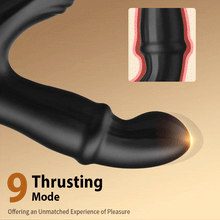 Load image into Gallery viewer, Thrusting Prostate Massager With Double Cock Rings To Improve Erect Experience