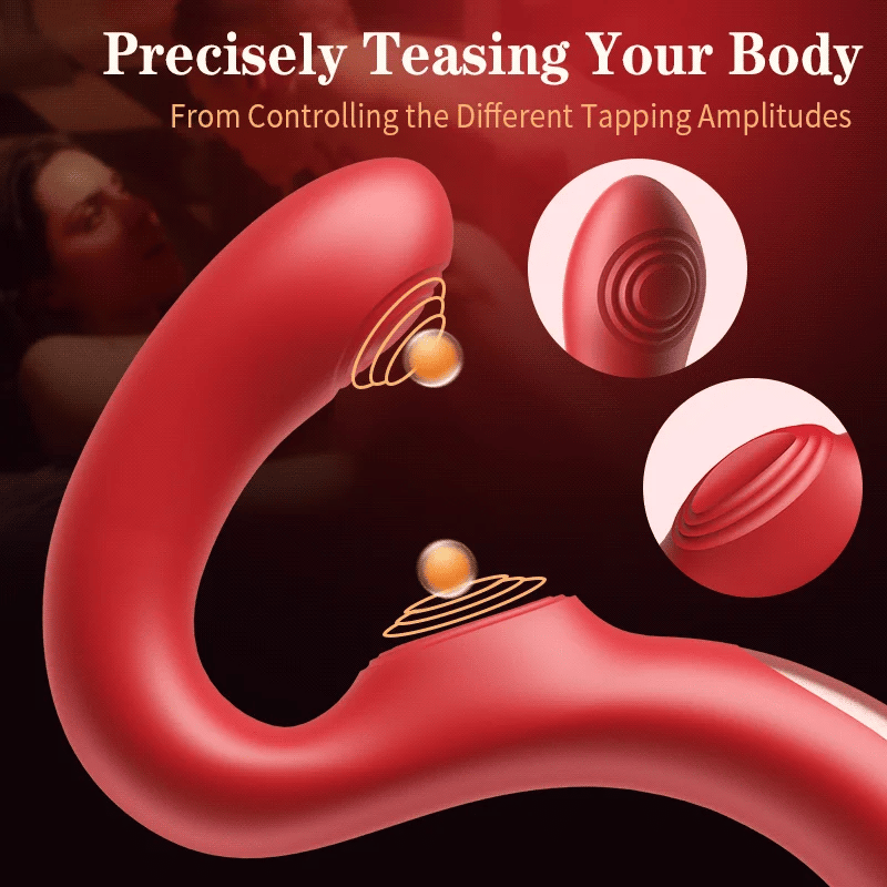 U-Design Double Stimulation For Clit & G-spot Vibrator With Tapping Mode