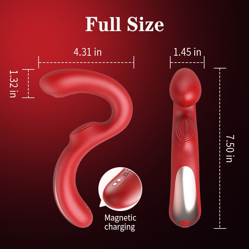 U-Design Double Stimulation For Clit & G-spot Vibrator With Tapping Mode
