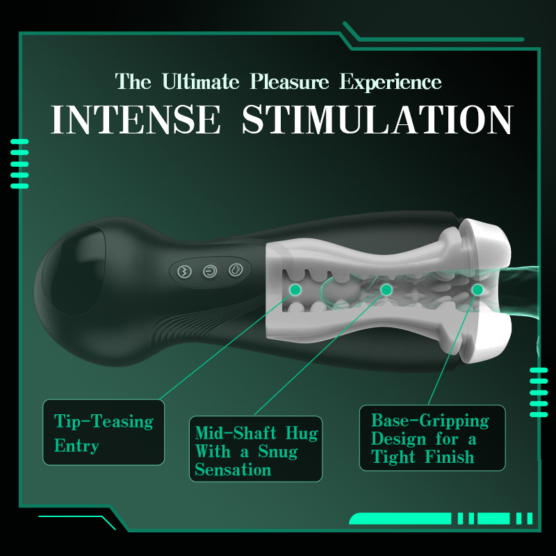 SolaceX Intense Suction & Vibration Pleasure Male Masturbator