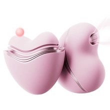 Load image into Gallery viewer, Cutie Heart Clitoral Suction Vibrator with Flapping &amp; Sucking Exchangable