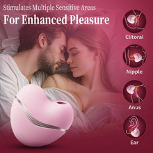Load image into Gallery viewer, Cutie Heart Clitoral Suction Vibrator with Flapping &amp; Sucking Exchangable