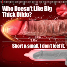 Load image into Gallery viewer, Licking Pro 9.45 In Dual-Tongue Lick Upgrade Dildo Lifelike Thrusting Vibrating Heating Vibrator