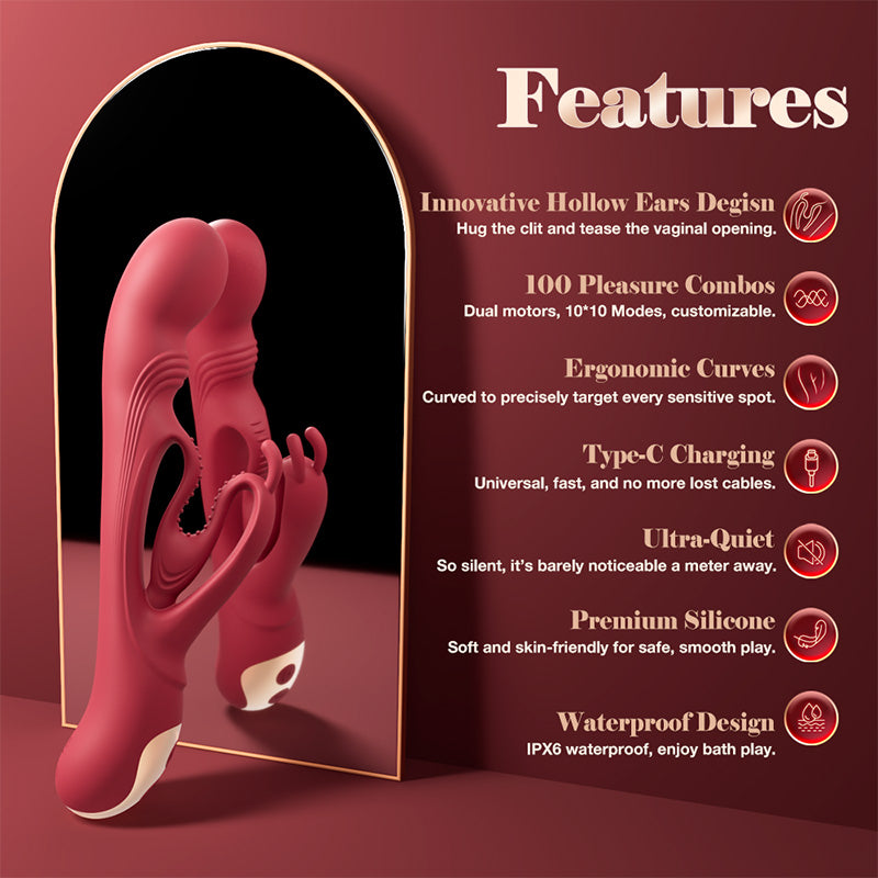 3 in 1 Buniva Rabbit Vibrator Sex Toys for Women