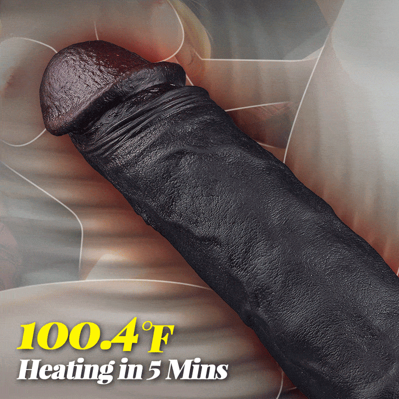 Maurice - Large Size Thrusting Vibration Heating Brown Dildo For Men Women