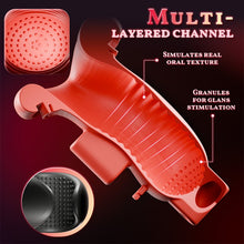 Load image into Gallery viewer, Enchantment - 9 Vibrations 4 Suctions Clamping Suction Oral Simulation Male Masturbator