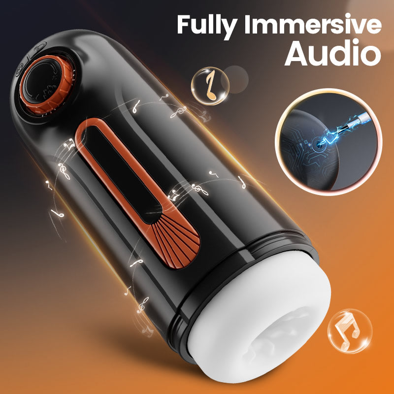 5-in-1 Thrusting & Vibrating Masturbator Cup with 4 Suction Modes