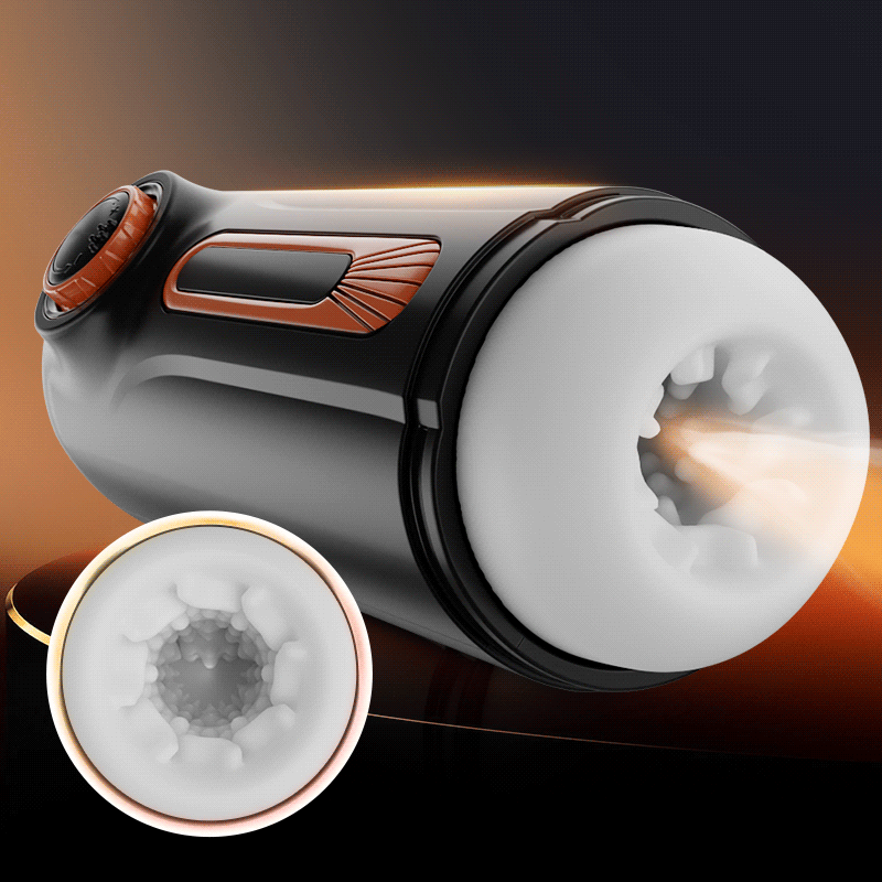 5-in-1 Thrusting & Vibrating Masturbator Cup with 4 Suction Modes