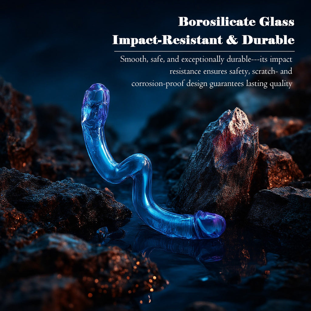 Double-ended Glass Dildo for G-Spot & P-Spot