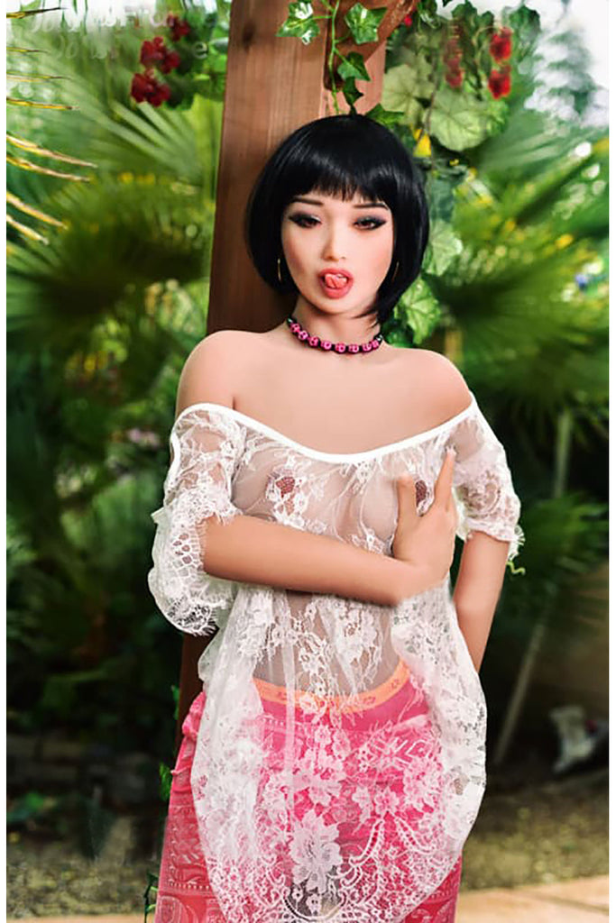 US Stock - Maeve Plus 158B with #73 Cute Baby Realistic Small Breasts TPE Sex Doll