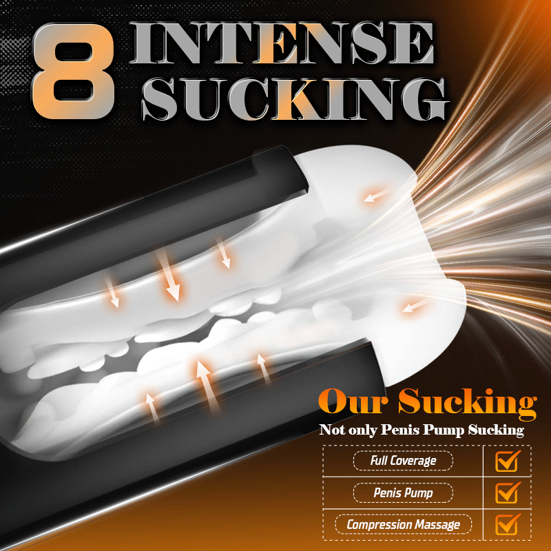 Sophia – 8 Vibration 8 Sucking Modes 3D Realistic Sleeve Automatic Male Masturbator