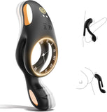 Vibrating Cock Ring, 4 in 1 Cockring Sex Toys for Couples with 10 Vibrating Modes, Double Penis Ring Vibrator Stimulate Erection, Adult Toys Sex Toys couples Men & Women Sex Toys