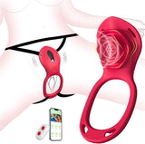 Couples Rose App Remote Control Wearable Vibrator