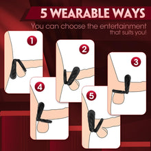 Load image into Gallery viewer, Mighty Grip - 10 Frequency Vibration Dual Limitation Silicone Penis Ring