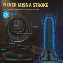 Load image into Gallery viewer, Remote Vibrating Cock Ring Male Sex Toys - Silicone Penis Ring Adult Toys For Men With 10 Intense Vibrations, Stretchy Dual Ring Mens Vibrator for Longer Erections, Male Adult Sex Toys for Men Couples