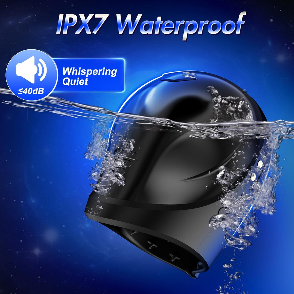 10x Vibrating Penis Stroker with LCD APP Control 360° Wrapping Glans Blowjob Trainer