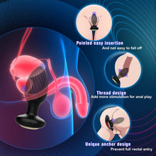Load image into Gallery viewer, Anal Toys Anal Plug with 7 Rotation &amp; 7 Vibration Anal Vibrators