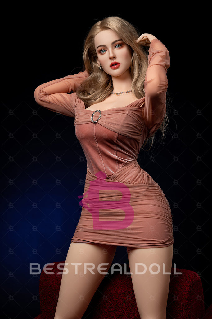 US Stock - YAMIEE Suki 163cm SNK20 Unique Design Silicone ROS Head Sex Doll TPE Body Movable Jaw Adult Love Doll