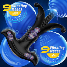 Load image into Gallery viewer, 9 Tension Shock Flapping Prostate Massager Thrusting Vibrating Butt Plug