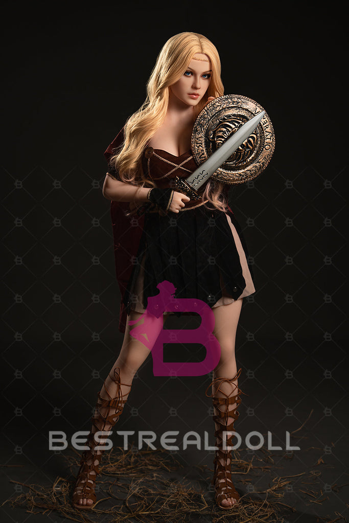 US Stock - YAMIEE Lux 164cm K35 Unqiue Design TPE Sex Doll Medium Boobs Blonde Lady Adult Love Doll (Free 2ND Head)