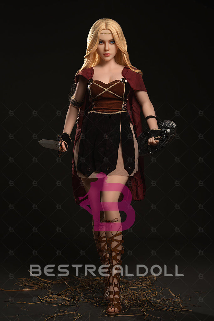 US Stock - YAMIEE Lux 164cm K35 Unqiue Design TPE Sex Doll Medium Boobs Blonde Lady Adult Love Doll (Free 2ND Head)