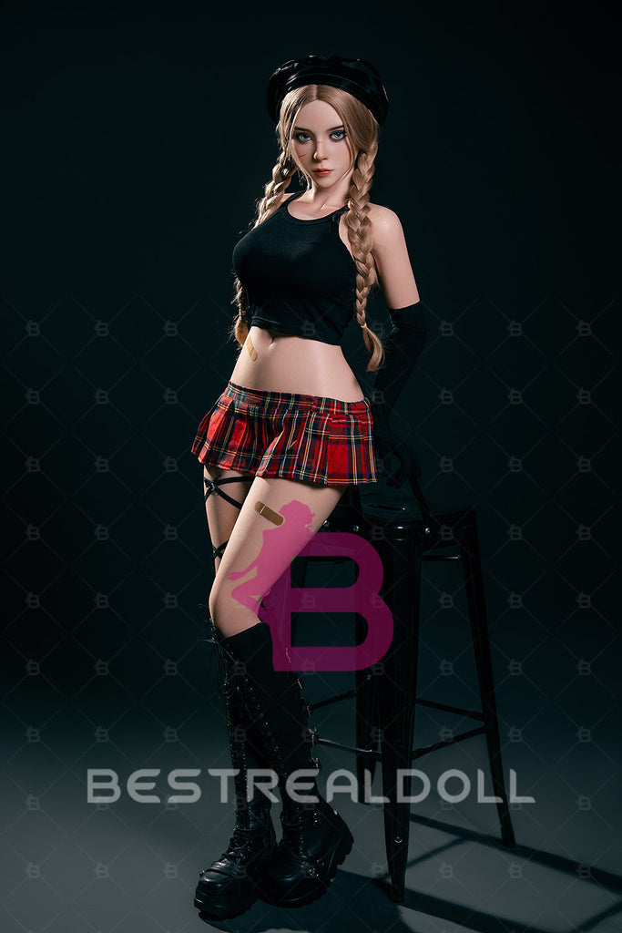 US Stock - Vionnet 164cm S37 Full Silicone Sex Doll Natural Skin Silicone Adult Love Doll (Free 2ND Head)