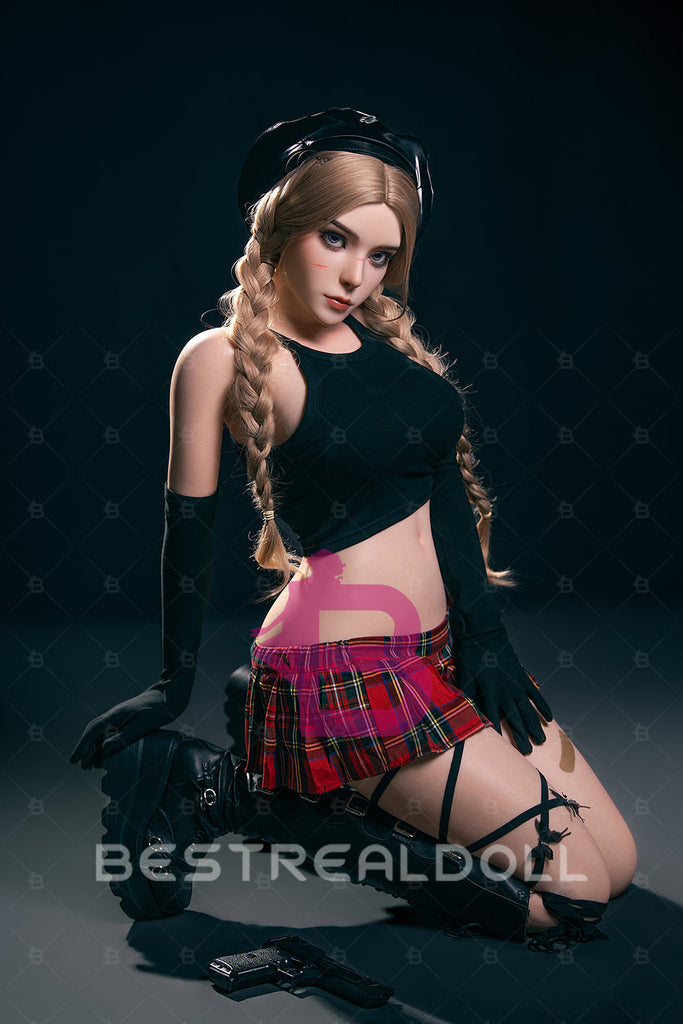 US Stock - Vionnet 164cm S37 Full Silicone Sex Doll Natural Skin Silicone Adult Love Doll (Free 2ND Head)