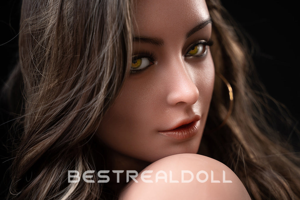 US Stock - RIDMII Ashalee Unique Design 162cm Silicone ROS Head BBW Sex Doll TPE Body Movable Jaw Adult Love Doll