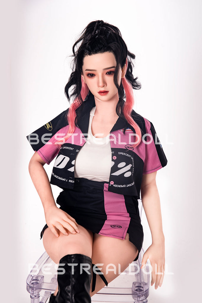 US Stock - RIDMII 163cm Unique Design Muncey Plus Silicone Head Sex Doll TPE Body Medium Boobs Love Doll
