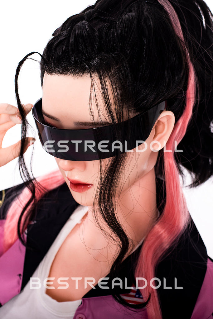 US Stock - RIDMII 163cm Unique Design Muncey Plus Silicone Head Sex Doll TPE Body Medium Boobs Love Doll