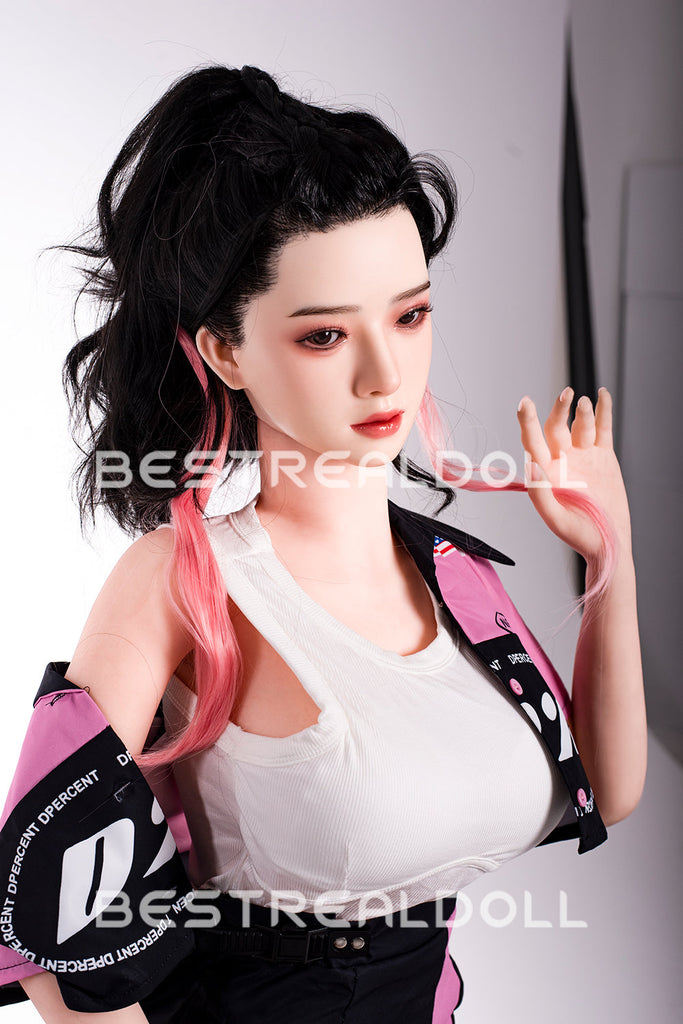 US Stock - RIDMII 163cm Unique Design Muncey Plus Silicone Head Sex Doll TPE Body Medium Boobs Love Doll