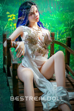 Load image into Gallery viewer, US Stock - Keely 160cm Silicone ROS Head Elf Sex Doll TPE Body M8 Samll Boobs Oral Sex Movable Jaw Adult Love Doll