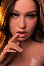 Load image into Gallery viewer, US Stock - Aja 163cm #628 Soft Silicone ROS Head Adult Love Doll TPE Body Movable Jaw Tanned Skin Oral Sex Doll