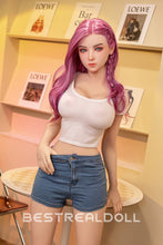 Load image into Gallery viewer, US Stock - Jacintha 160cm #58 B-cup Sex Doll Red Hair Jelly Breasts Realistic Love Doll