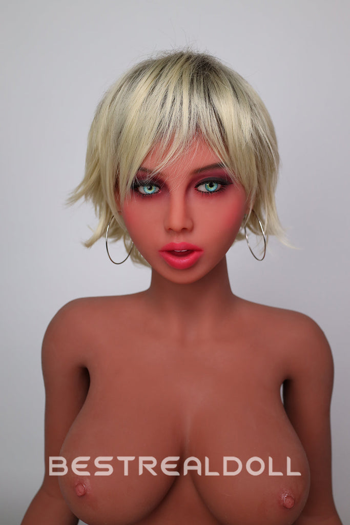 US Stock - Britney 163cm TPE Sex Doll Sexy Short Hair Tan Skin Realistic Adult Love Doll