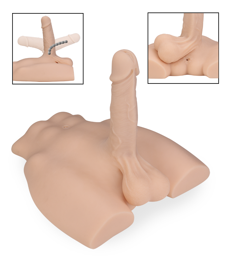 Aaron realistic penis and ass masturbator 7.50 lb