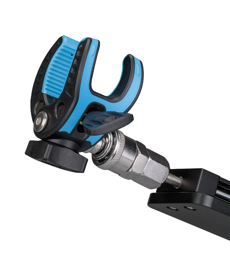 Adjustable clamp attachment for dildo