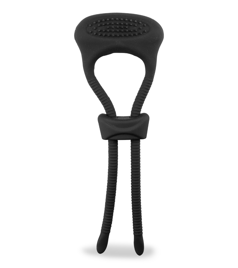 Adjustable vibrating cock ring