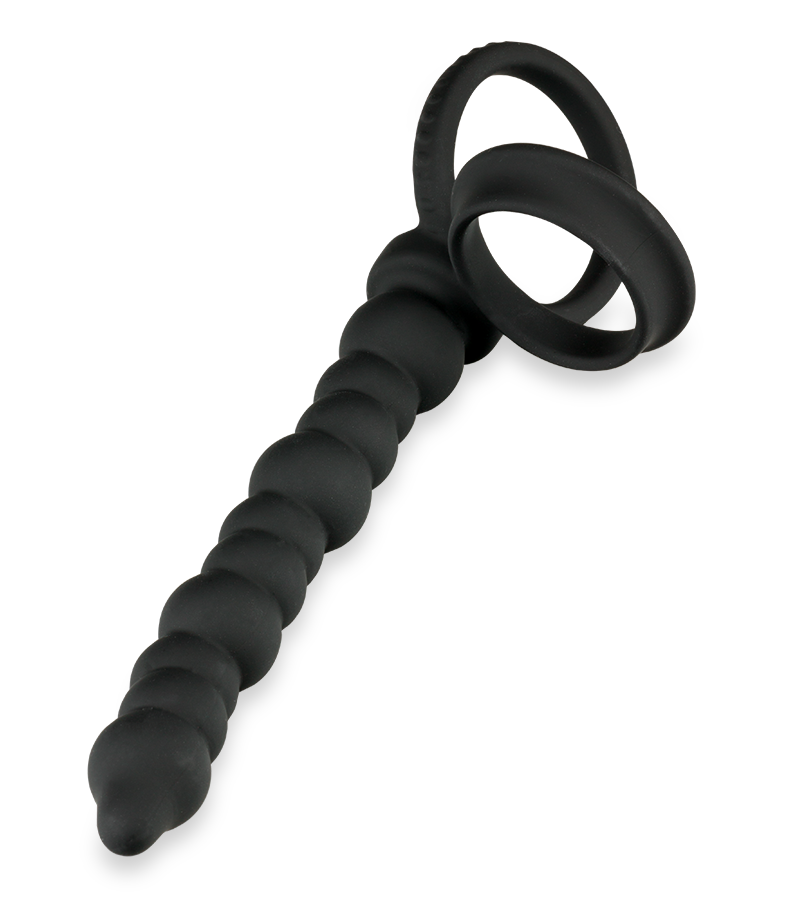 Afternoon double cock ring with butt plug