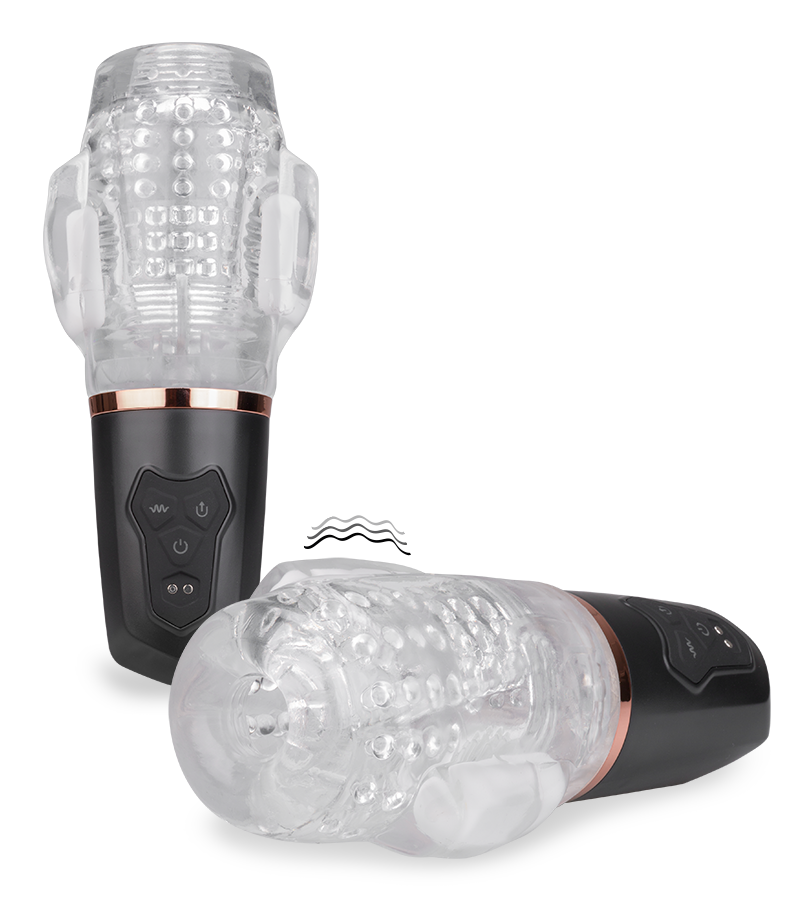 Again vibrating and sucking masturbator